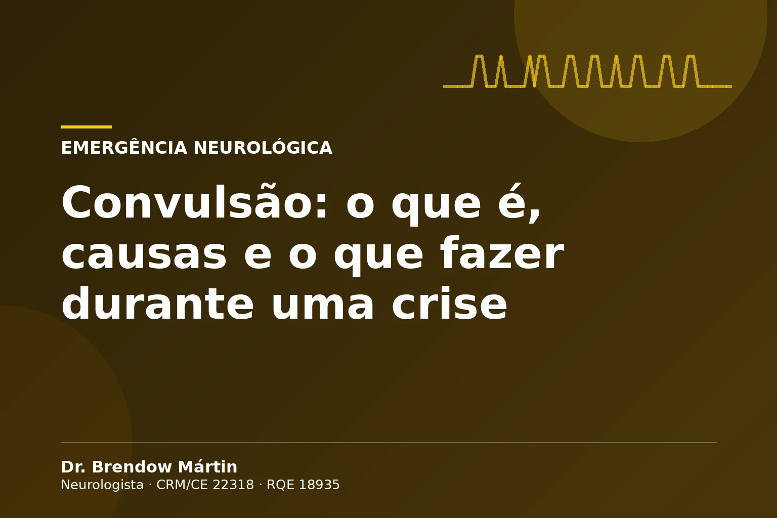 Convulsão: o que é, causas e o que fazer durante uma crise