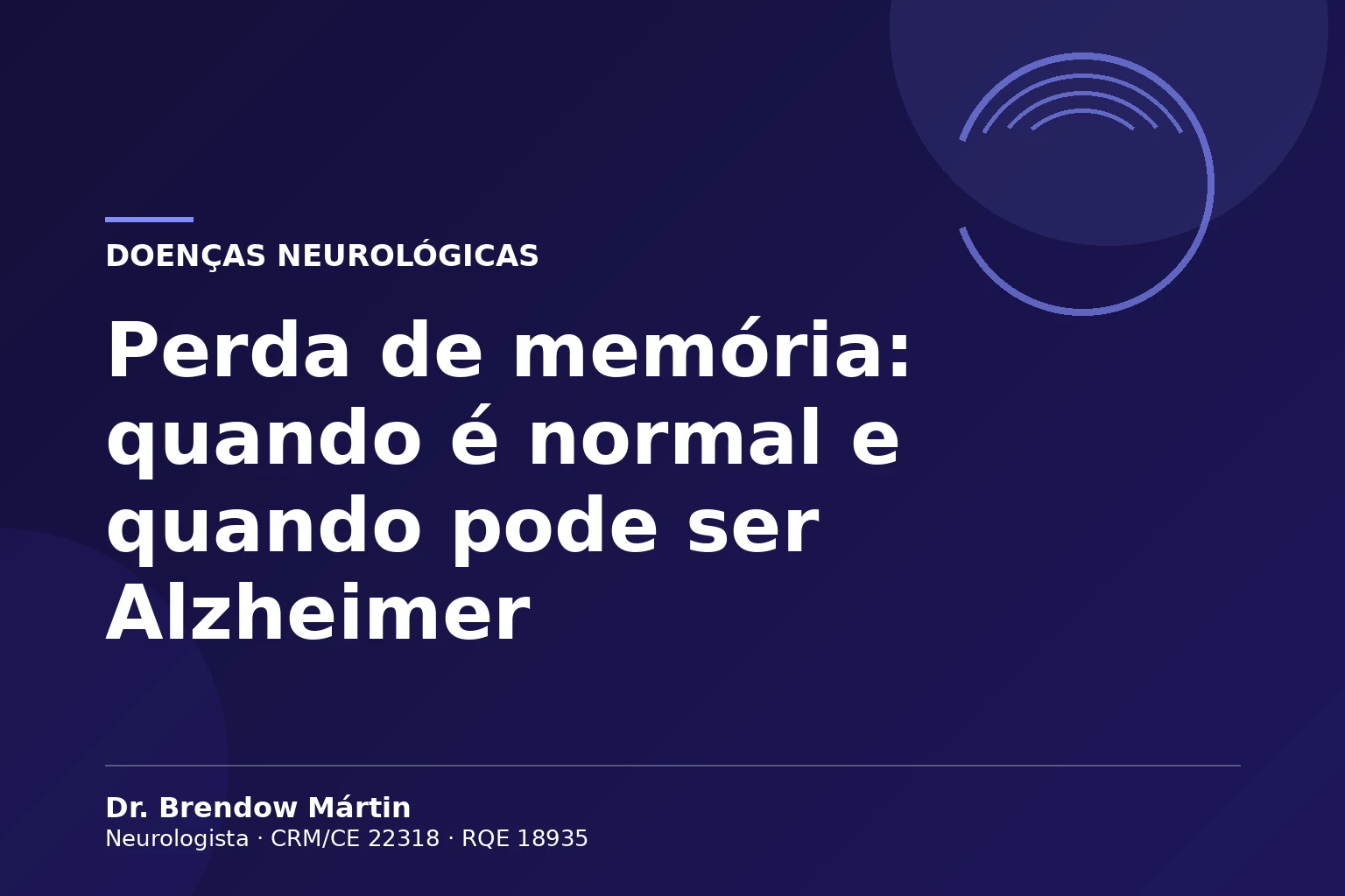 Perda de memória: quando é normal e quando pode ser Alzheimer