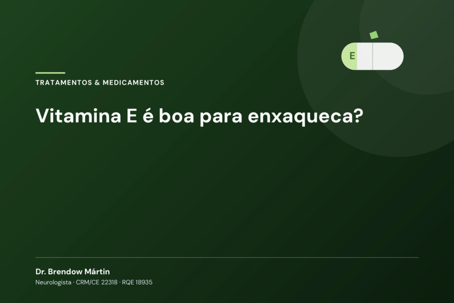 Vitamina E é boa para enxaqueca?